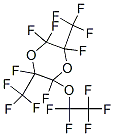 2,2,3,5,6-pentafluoro-5-(pentafluoroethoxy)-3,6-bis(trifluoromethyl)-1,4-dioxane Struktur