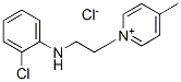 1-[2-[(2-chlorophenyl)amino]ethyl]-4-methylpyridinium chloride Struktur