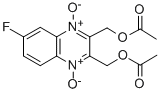 2,3-Quinoxalinedimethanol, 6-fluoro-, diacetate (ester), 1,4-dioxide Struktur