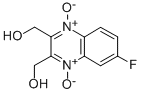 6-Fluoro-2,3-bis(hydroxymethyl)quinoxaline 1,4-di-N-oxide Struktur