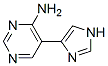 4-Pyrimidinamine,  5-(1H-imidazol-4-yl)-  (9CI) Struktur