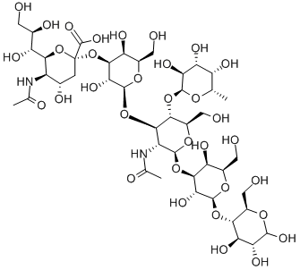 MONOSIALYL, MONOFUCOSYLLACTO-N-TETRAOSE Struktur