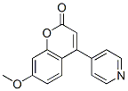 7-Methoxy-4-(4-pyridyl)coumarin Struktur