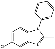 5-chloro-2-methyl-1-phenyl-1H-benzimidazole Struktur