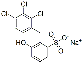 sodium hydroxy[(trichlorophenyl)methyl]benzenesulphonate Struktur