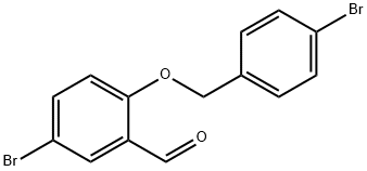 5-BROMO-2-[(4-BROMOBENZYL)OXY]BENZALDEHYDE Struktur