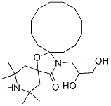 7-Oxa-3,20-diazadispiro5.1.11.2heneicosan-21-one, 20-(2,3-dihydroxypropyl)-2,2,4,4-tetramethyl- Struktur