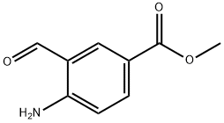 4-Amino-3-formyl-benzoic acid methyl ester Struktur