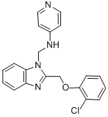 2-((o-Chlorophenoxy)methyl)-1-((4-pyridylamino)methyl)benzimidazole Struktur