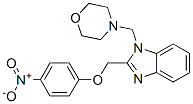 1-(morpholin-4-ylmethyl)-2-[(4-nitrophenoxy)methyl]benzoimidazole Struktur