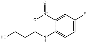 3-[(4-fluoro-2-nitrophenyl)amino]propanol Struktur