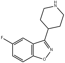 5-FLUORO-3-(4-PIPERIDINYL)-1,2-BENZISOXAZOLE Struktur