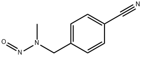 p-[(Methylnitrosoamino)methyl]benzonitrile Struktur