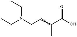 4-(diethylamino)-2-methyl-2-butenoic acid Struktur