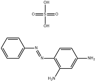 bis[4-(phenylazo)benzene-1,3-diamine] sulphate Struktur