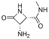 2-Azetidinecarboxamide,3-amino-N-methyl-4-oxo-,cis-(9CI) Struktur