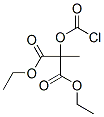 diethyl (chlorocarbonyloxy)methylmalonate  Struktur