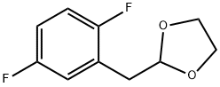 1,4-DIFLUORO-2-(1,3-DIOXOLAN-2-YLMETHYL)BENZENE Struktur