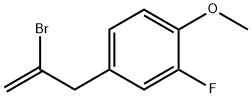 2-BROMO-3-(3-FLUORO-4-METHOXYPHENYL)-1-PROPENE Struktur