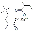 zinc 2,5,5-trimethylhexanoate Struktur