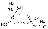 trisodium hydrogen [[(2-hydroxyethyl)imino]bis(methylene)]bisphosphonate Struktur