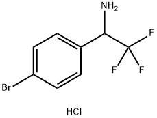 1-(4-BROMO-PHENYL)-2,2,2-TRIFLUORO-ETHYLAMINE HYDROCHLORIDE Struktur