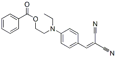 2-[[4-(2,2-dicyanovinyl)phenyl]ethylamino]ethyl benzoate Struktur