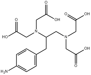 1-(4-AMINOBENZYL)ETHYLENEDIAMINE-N,N,N',N'-TETRAACETIC ACID Struktur