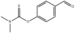 O-(4-Formylphenyl)carbamothioicaciddimethylester Struktur