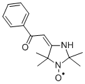 2,2,5,5-TETRAMETHYL-4-PHENACETYLIDEN IMIDAZOLIDINE-1-OXYL FREE RADICAL Struktur