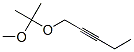 1-(1-methoxyisopropoxy)pent-2-yne Struktur