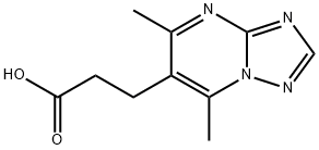 3-(5,7-DIMETHYL[1,2,4]TRIAZOLO[1,5-A]PYRIMIDIN-6-YL)PROPANOIC ACID Struktur