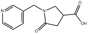 5-OXO-1-(3-PYRIDINYLMETHYL)-3-PYRROLIDINECARBOXYLIC ACID Struktur