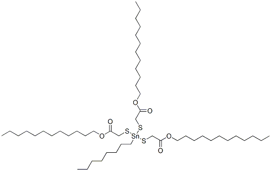 tridodecyl 2,2',2''-[(octylstannylidyne)tris(thio)]triacetate Struktur