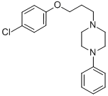 Piperazine, 1-(3-(4-chlorophenoxy)propyl)-4-phenyl- Struktur