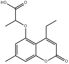 2-(4-ETHYL-7-METHYL-2-OXO-2H-CHROMEN-5-YLOXY)-PROPIONIC ACID Struktur