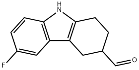 6-FLUORO-2,3,4,9-TETRAHYDRO-1H-CARBAZOLE-3-CARBALDEHYDE Struktur