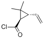 Cyclopropanecarbonyl chloride, 3-ethenyl-2,2-dimethyl-, (1R,3R)- (9CI) Struktur