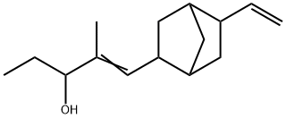 2-Methyl-1-(5-vinylbicyclo[2.2.1]heptan-2-yl)-1-penten-3-ol Struktur