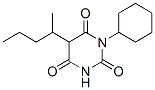 1-Cyclohexyl-5-(1-methylbutyl)barbituric acid Struktur