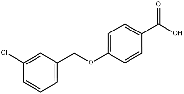 4-(3-CHLORO-BENZYLOXY)-BENZOIC ACID Struktur