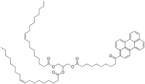 1,2-dioleoyl-3-(9-(3-perylenoyl)nonanoyl)glycerol Struktur