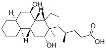 (4R)-4-[(5S,7R,8S,9S,10S,12R,13R,14S,17R)-7,12-dihydroxy-10,13-dimethyl-2,3,4,5,6,7,8,9,11,12,14,15,16,17-tetradecahydro-1H-cyclopenta[a]phenanthren-17-yl]pentanoic acid Struktur