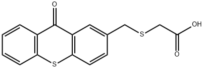 [[(9-oxo-9H-thioxanthen-2-yl)methyl]thio]acetic acid Struktur