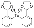 Bis[2-(1,3-dioxolan-2-yl)phenyl]dichlorotellurium(IV) Struktur