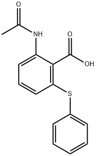 2-acetamido-6-(phenylthio)benzoic acid Struktur