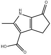 Cyclopenta[b]pyrrole-3-carboxylic acid, 1,4,5,6-tetrahydro-2-methyl-6-oxo- (9CI) Struktur