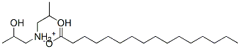 bis(2-hydroxypropyl)ammonium palmitate  Struktur