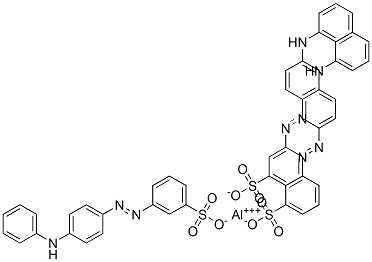 aluminium 3-[(4-anilinophenyl)azo]benzenesulphonate Struktur