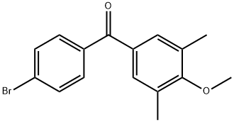 4-BROMO-3',5'-DIMETHYL-4'-METHOXYBENZOPHENONE Struktur